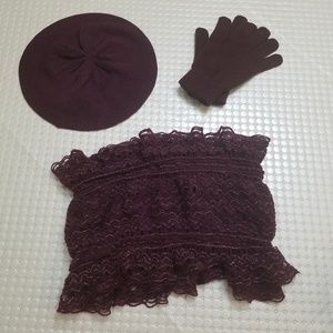 Hat, Scarf, Mittens Set, NWOT